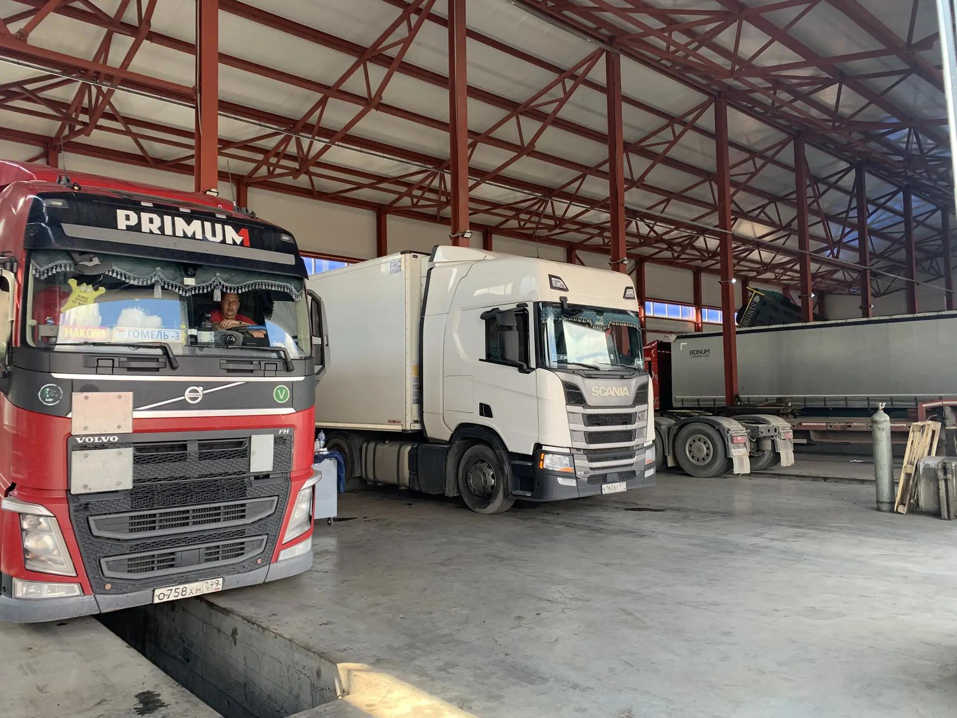 Тягачи Volvo и Scania на обслуживании в МС Сервис